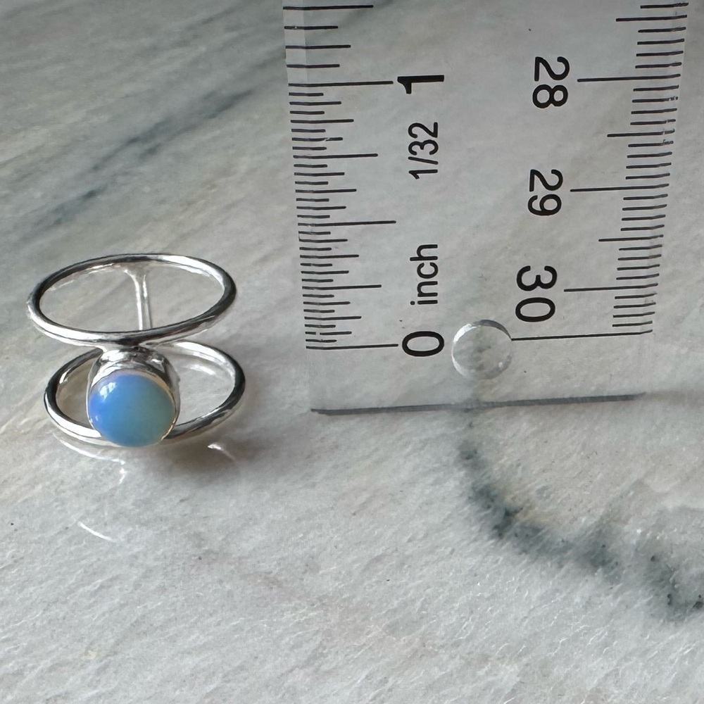 NWOT Sundance Beneath the Bay Ring, Opalite, Sterling Silver - Picture 4 of 5
